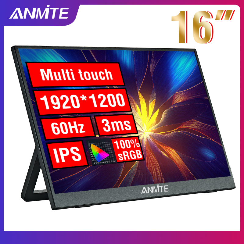 Pc Gaming Y Monitor - Anmite 16-Inch Portable Touch Monitor Non-touch