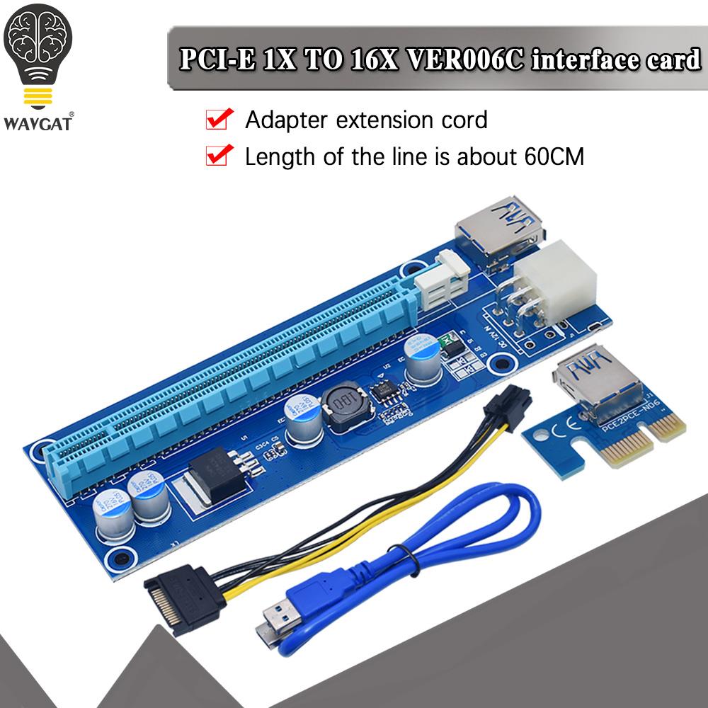 Pcie Riser Cable - WAVGAT VER006C PCI-E Riser Card 006C