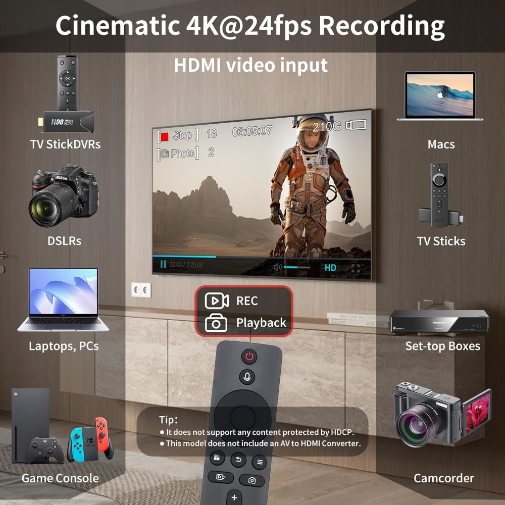4K@30fps HDMI Video Recorder,  - Pc Gaming On Tv incelemesi ve fiyatı