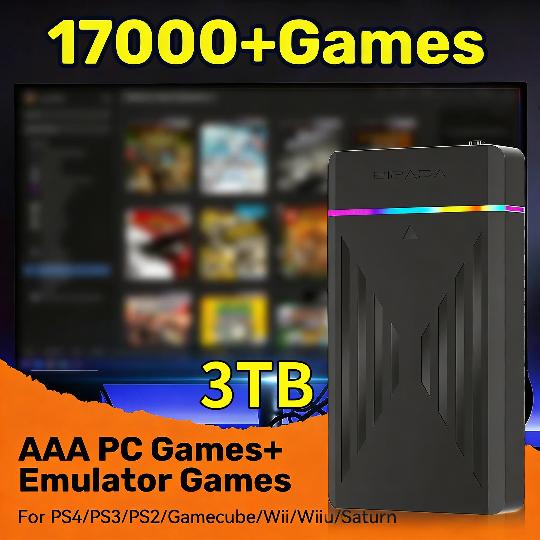 Portable 3TB Gaming HDD Video  - Pc Gaming Aaa incelemesi ve fiyatı