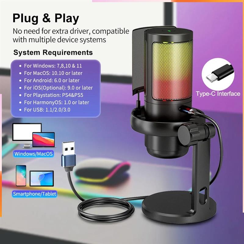 A92Z Gaming RGB Microphone, US - Pc Gaming On Tv incelemesi ve fiyatı