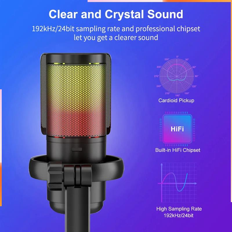 A92Z Gaming RGB Microphone, US - Pc Gaming On Tv incelemesi ve fiyatı