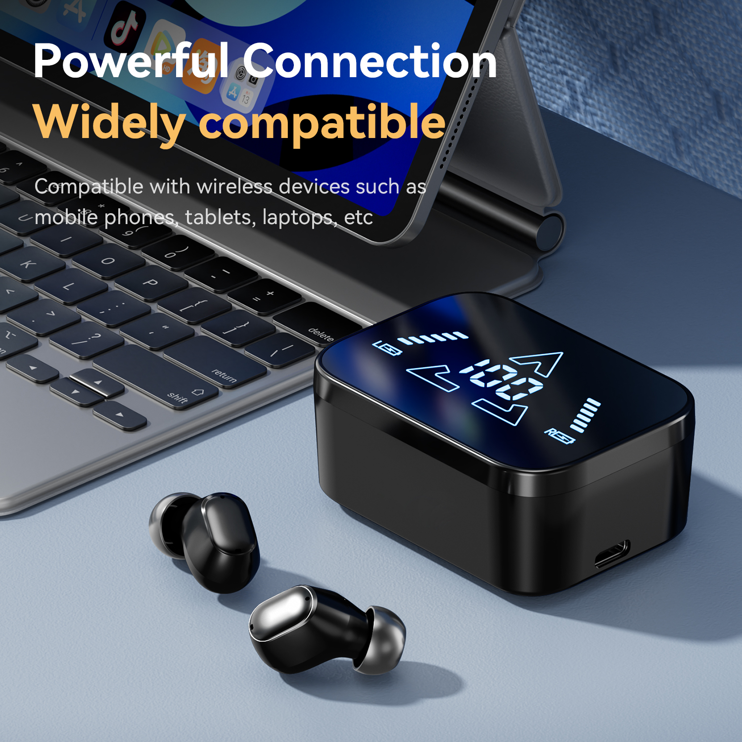 TWS Bluetooth Earbuds With LED - Pc Gaming Apple incelemesi ve fiyatı