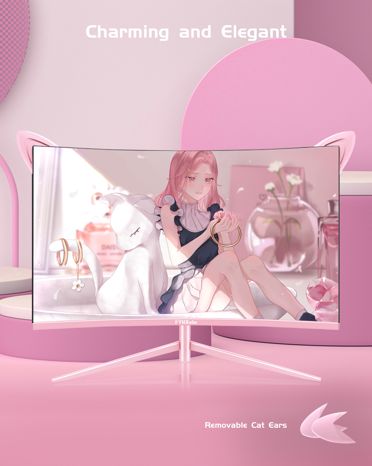 27inch Curved Pink Monitor QHD - Pc Gaming Y Monitor incelemesi ve fiyatı