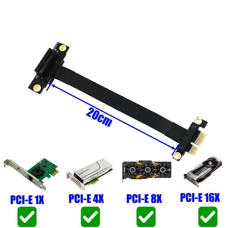 90 Degree Pci-E Pci Express 1X - Pcie Riser Cable incelemesi ve fiyatı