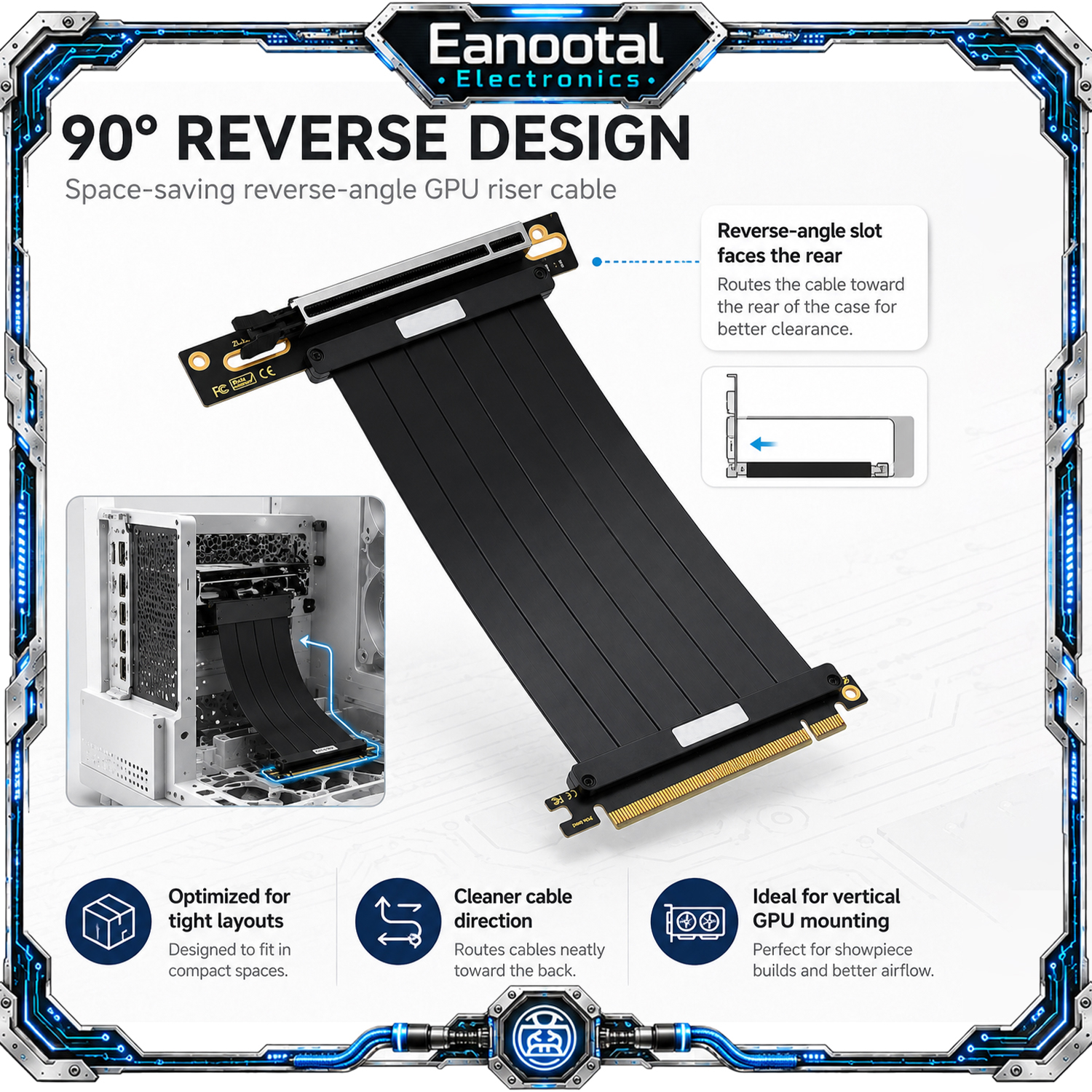 PCIe x16 Graphics Card Extensi - Pcie Riser Cable incelemesi ve fiyatı