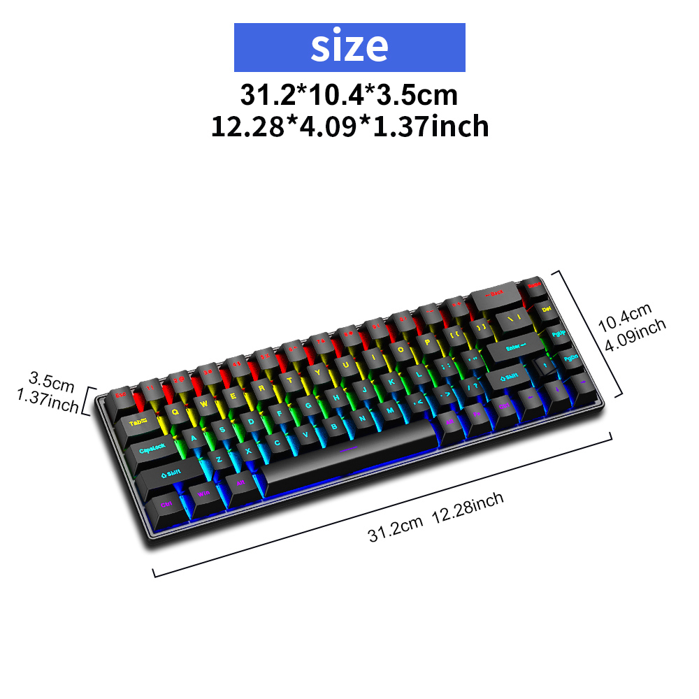 K68 Wired Mechanical Keyboard  - Pc Gaming Apple incelemesi ve fiyatı
