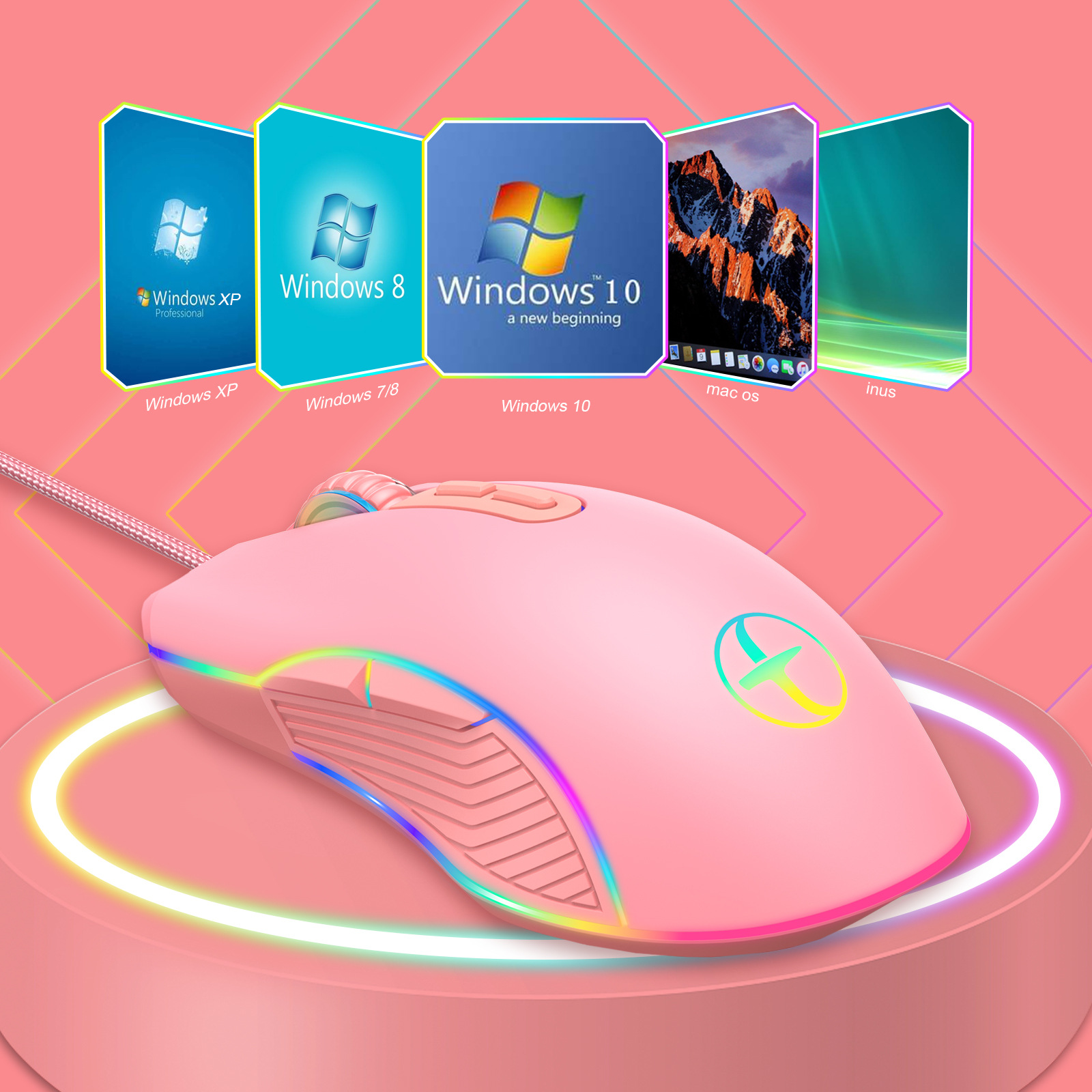 RGB Wired Gaming Mouse Compati - Pc Gaming Apple incelemesi ve fiyatı