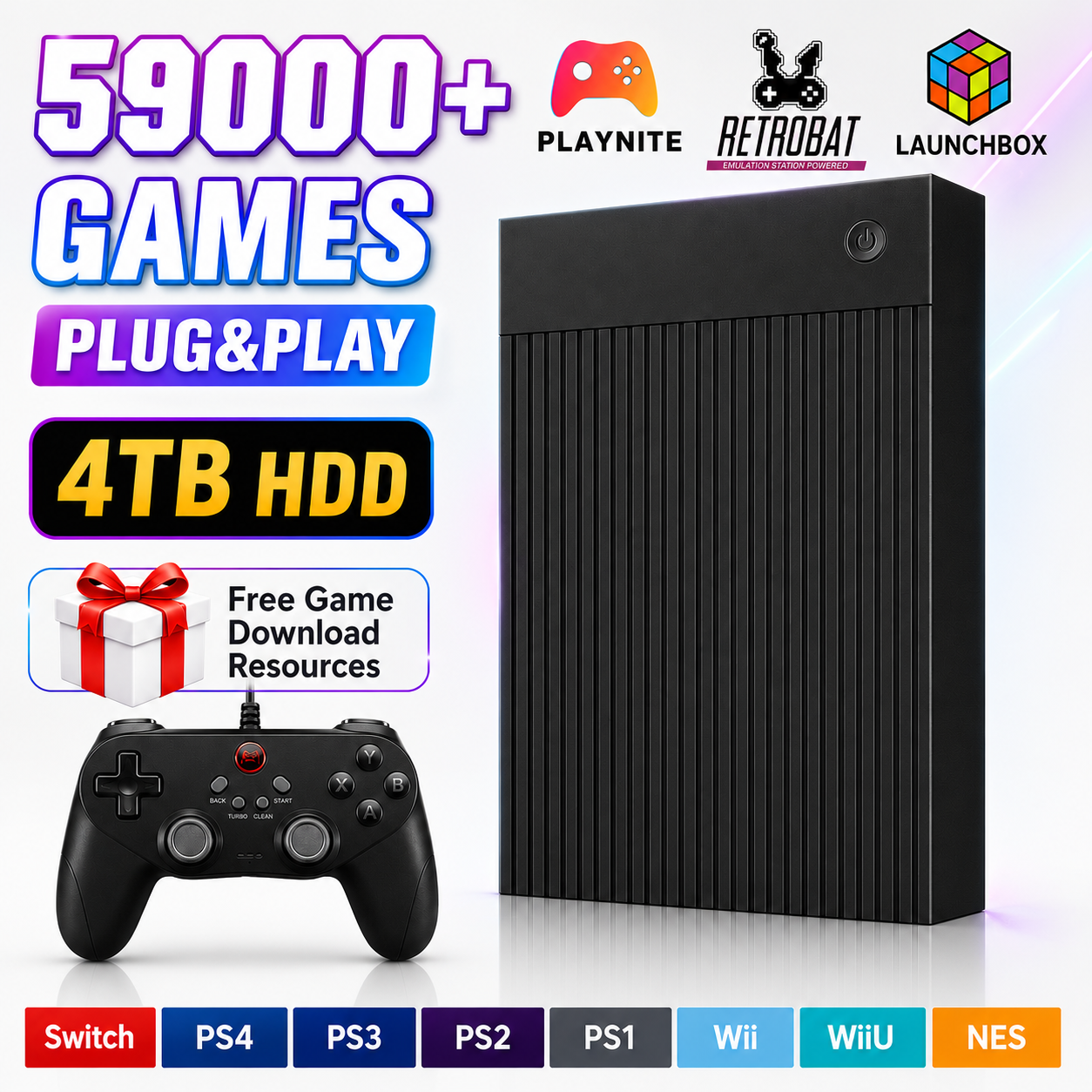 Portable 4TB Gaming HDD with 5 - Pc Gaming Aaa incelemesi ve fiyatı