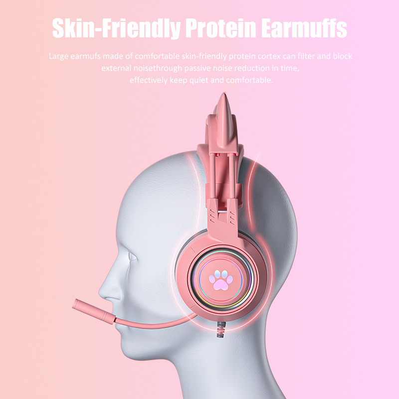 Cute Cat Ear Gaming Headphones - Pc Gaming Y Monitor incelemesi ve fiyatı
