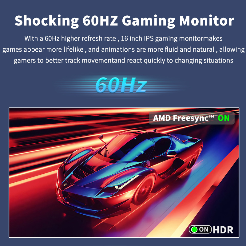 HGFRTEE 16Inch Portable Monito - Pc Gaming Test incelemesi ve fiyatı