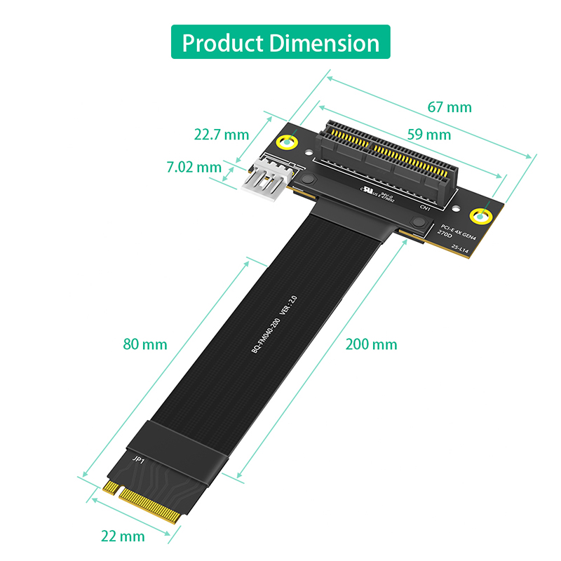 NVME to PCIE X4 Riser Cable M. - Pcie Riser Cable incelemesi ve fiyatı