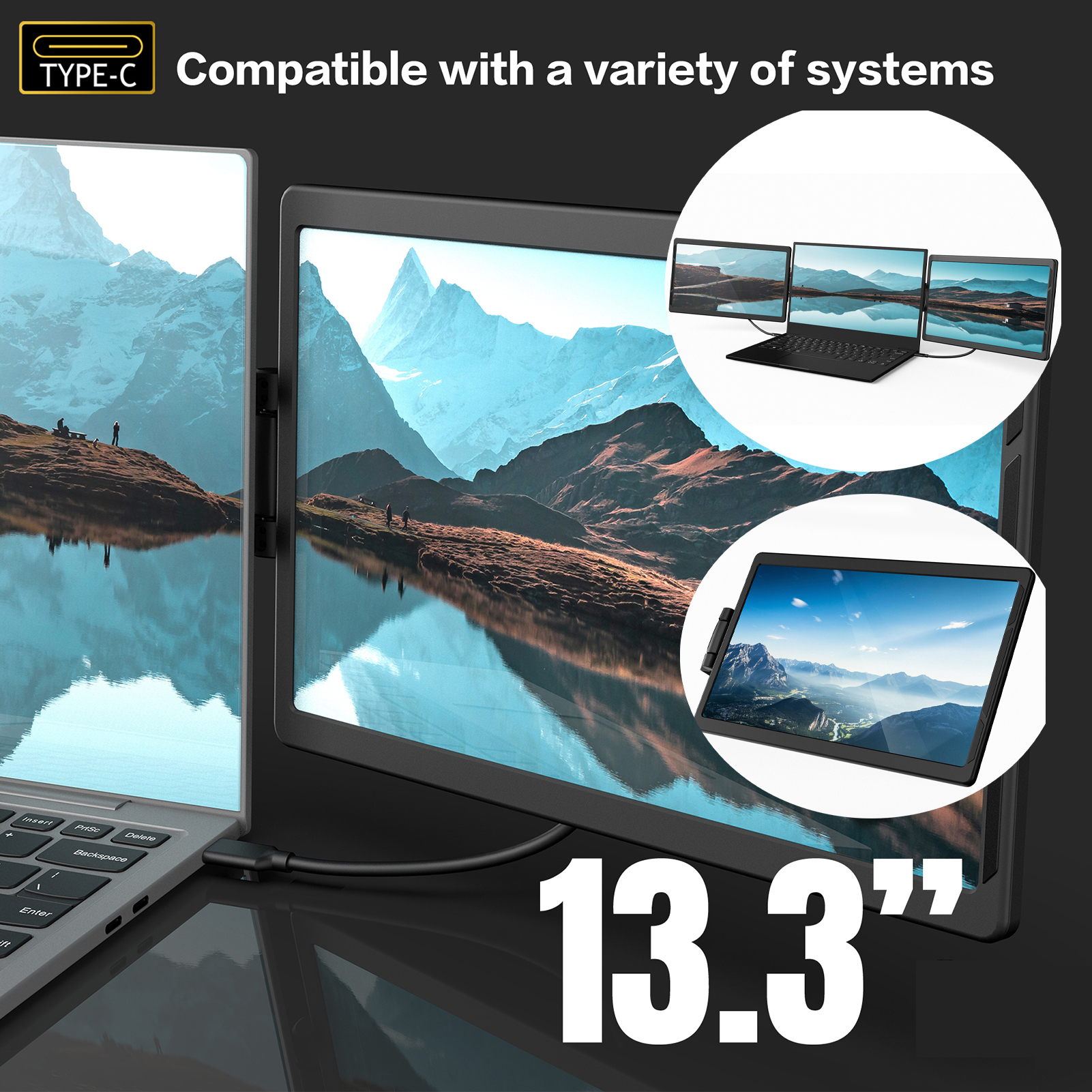 13.3 Inch LCD Laptop Monitor F - Pc Gaming Y Monitor incelemesi ve fiyatı